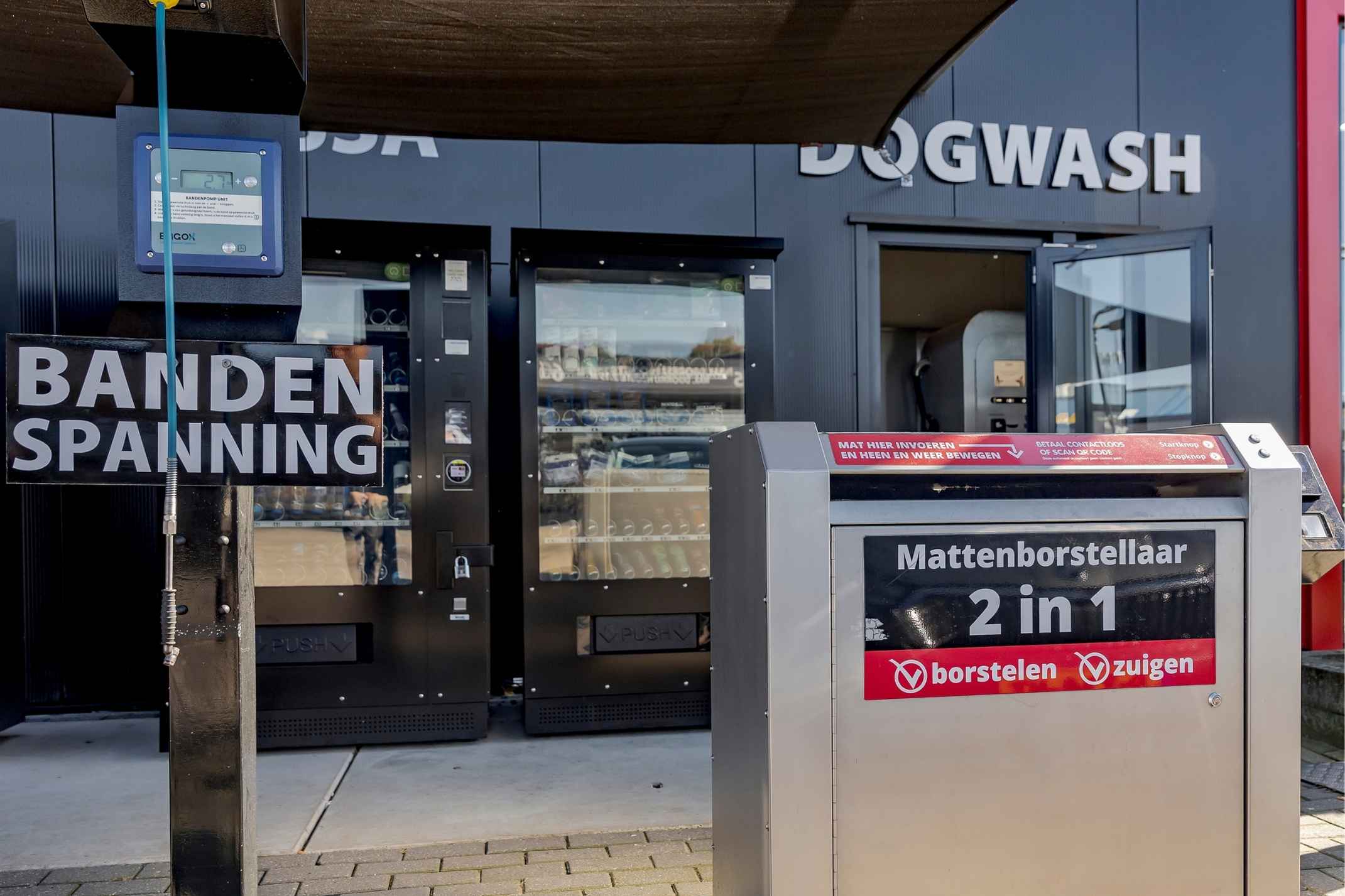ERGOX kiosk voor stofzuigen bij Pro Carwash Epe
