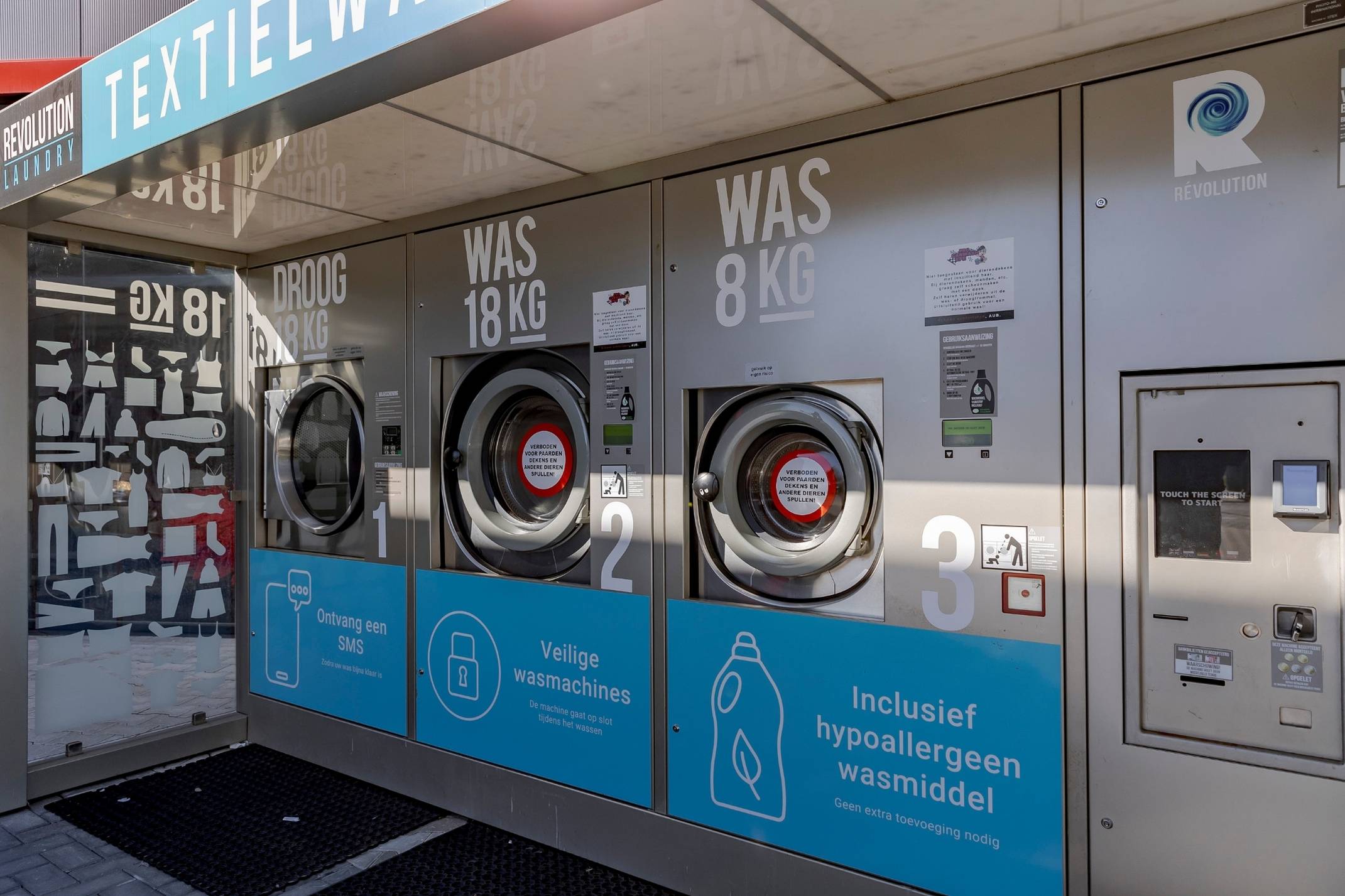 De textielwasserette van Pro Carwash Epe